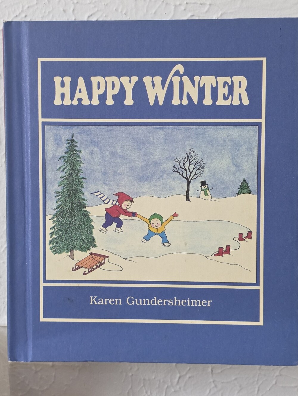 Vintage Happy Winter Hardcover Book Karen Gundersheimer Childrens Choice Club